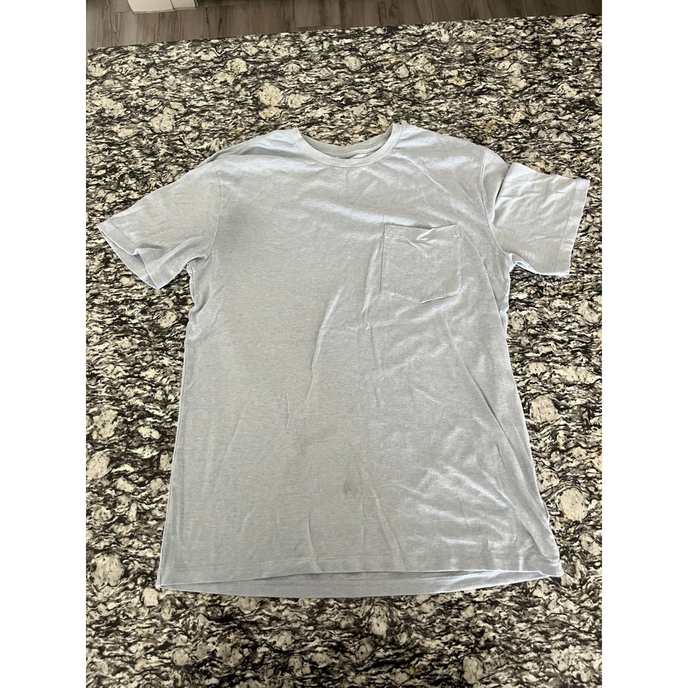 Old Navy Go-Recycled Boys XXL 18 Light Blue‎ Heathered Pocket T-Shirt